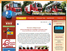 Tablet Screenshot of feuerwehr-calau.de